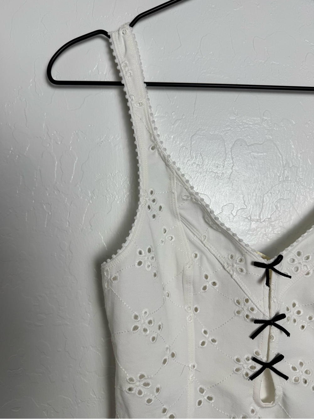 Free People Ivory Eyelet Full Bloom Body Suit - Picture 3 of 13